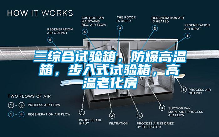 三綜合試驗箱，防爆高溫箱，步入式試驗箱，高溫老化房