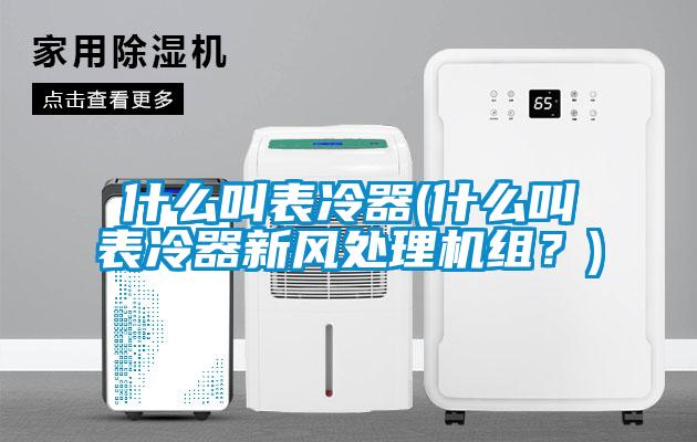 什么叫表冷器(什么叫表冷器新風(fēng)處理機(jī)組？)