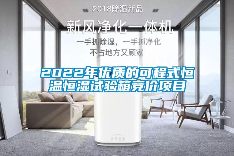 2022年優(yōu)質(zhì)的可程式恒溫恒濕試驗箱競價項目