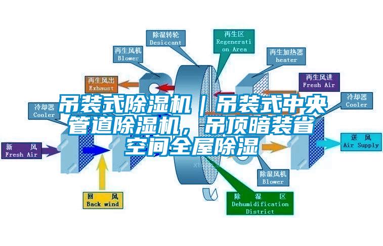 吊裝式除濕機(jī)｜吊裝式中央管道除濕機(jī)，吊頂暗裝省空間全屋除濕