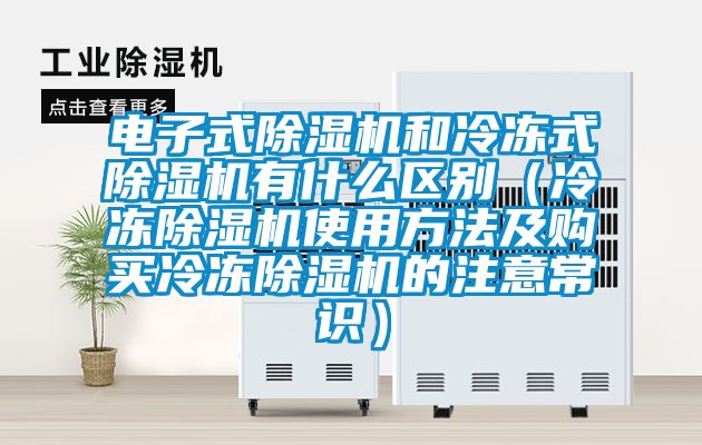 電子式除濕機和冷凍式除濕機有什么區(qū)別（冷凍除濕機使用方法及購買冷凍除濕機的注意常識）