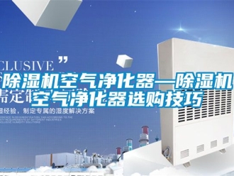 行業(yè)新聞除濕機空氣凈化器—除濕機空氣凈化器選購技巧