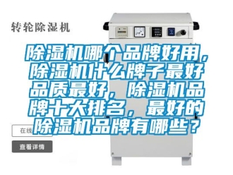 企業(yè)新聞除濕機哪個品牌好用，除濕機什么牌子最好品質(zhì)最好，除濕機品牌十大排名，最好的除濕機品牌有哪些？