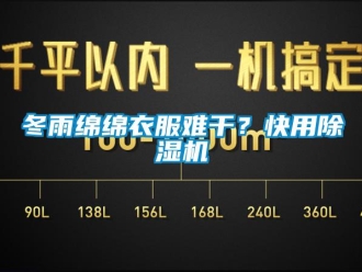 企業(yè)新聞冬雨綿綿衣服難干？快用除濕機